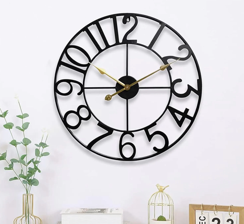 Whimsical Decorative Wall Clock, 2 Pack